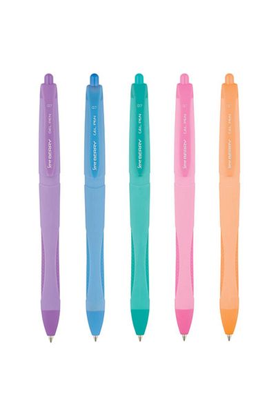 Serve 0.7 Mm Pastel Colored Berry Gel Pen - Pink, 1 Piece