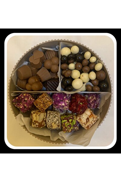 Gift Lokum Bayram Şekeri Kutusu Gurme Lokum Çikolata Draje