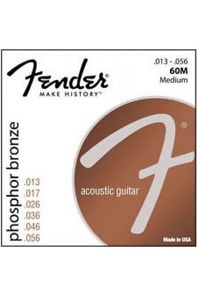 FENDER 60M Phosphor Bronze Acoustic Guitar String (13-56)