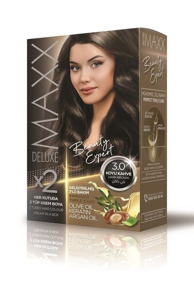 MAXX DELUXE Beauty Expert Zeytinyağı+keratin+argan Birleşimi 3.0 Koyu Kahve S...