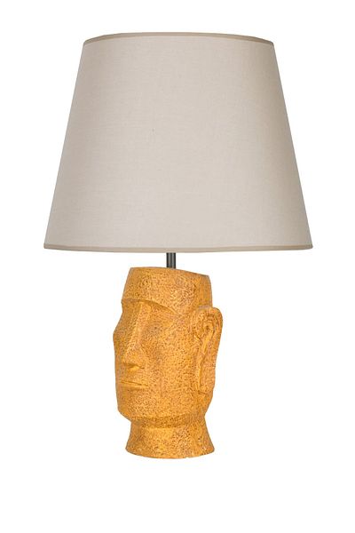 Qdec Modern Design Moai Lampshade Yellow Beige