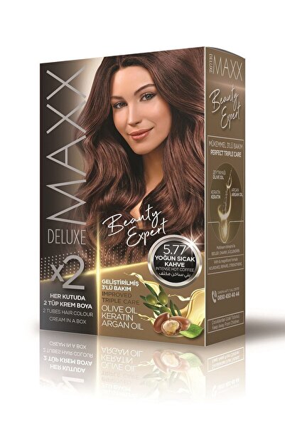 MAXX DELUXE Beauty Expert Zeytinyağı+keratin+argan Birleşimi 5.77 Yoğun Sıcak...
