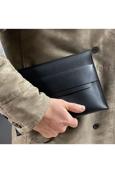 MAT Deri حافظة جلدية أصلية جديدة متوافقة مع iPad وAir مقاس 10.2 - 10.9 بوصة باللون الأسود