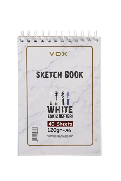 Vox Art 120 Gr Eskiz Çizim Defteri - A-6 , 40 Yaprak