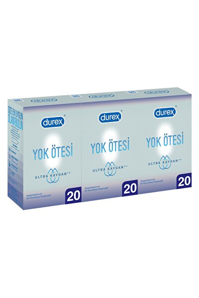 Durex Yok Ötesi Ultra Kaygan Prezervatif, 60'lı Süper Fırsat