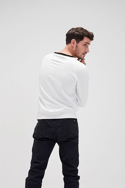 Bad Bear Men's Off-White Sweatshirt Panic Crewneck