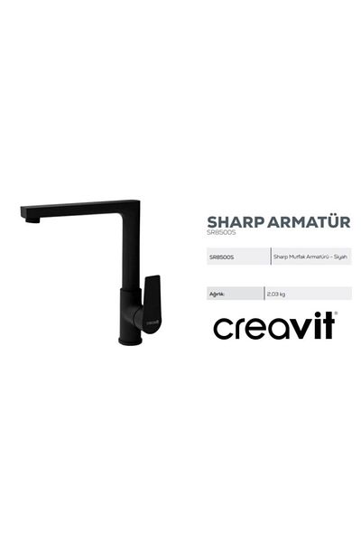Creavit Sr8500s Sharp Sink Kitchen Mixer Matte Black