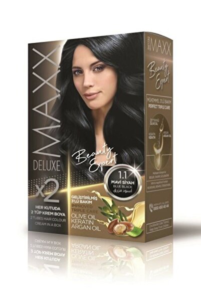 MAXX DELUXE Beauty Expert Zeytinyağı+keratin+argan Birleşimi 1.1 Mavi Siyah S...