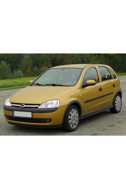 ANDOTOAKSESUAR Opel Corsa B Krom Cam Çıtası 4 Parça 1996-2000 Paslanmaz Çelik