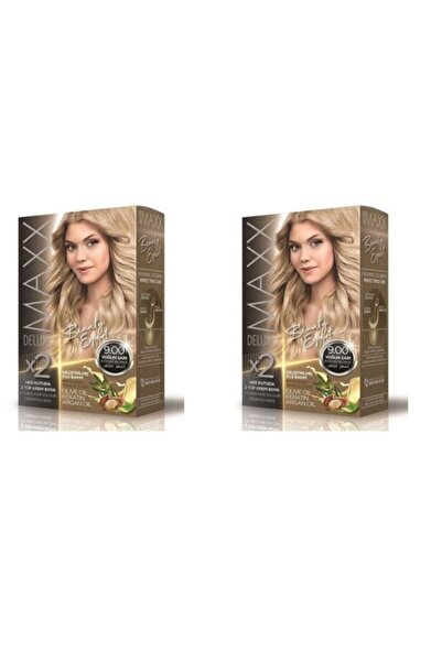 MAXX DELUXE Beauty Expert 9.0 Doğal Sarı Saç Boyası 2 Adet