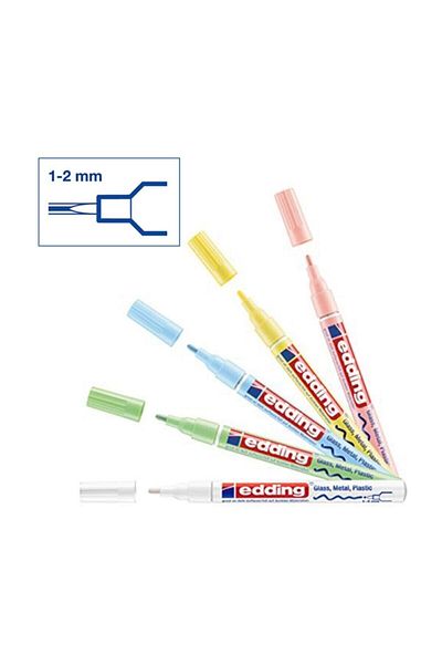 Edding 751 Model 5-Piece Pastel Crayons Set