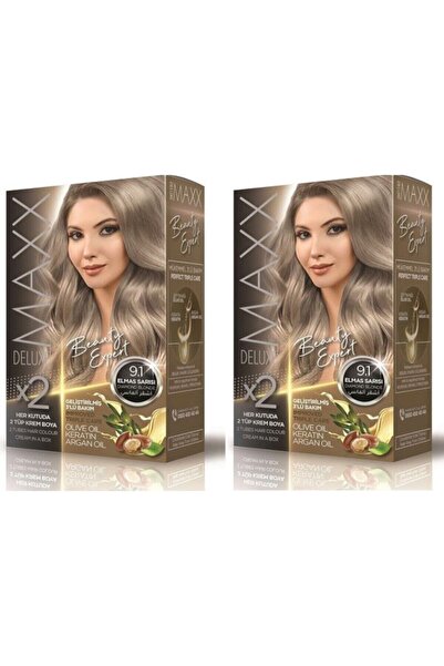 MAXX DELUXE Beauty Expert 9,1 Elmas Sarısı Saç Boyası 2 Adet