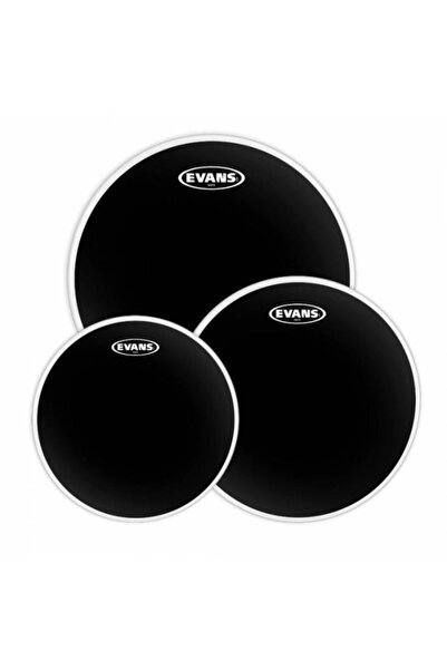 EVANS Onyx Siyah Standart Coated Tom Deri Seti 3'lü Etp-onx2-s