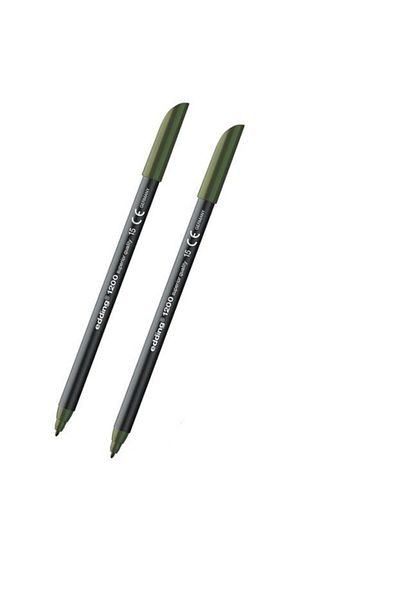 Edding 1200 Graphic PenOlive Green 2 Pieces