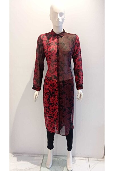 AYHAN Шифонова туніка з квітковим принтом