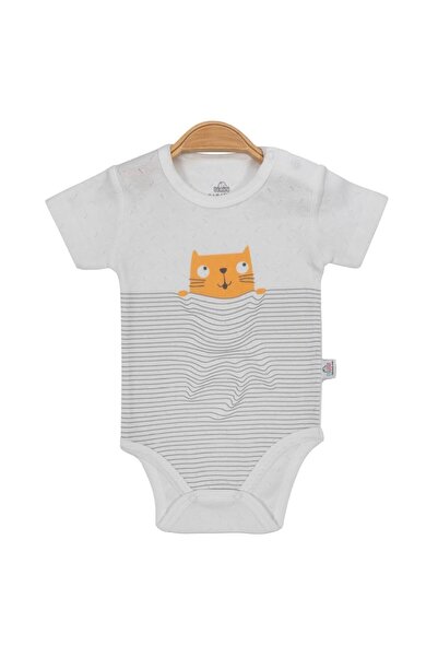 Bibaby Bimini Cats Time Short Sleeve Moon Body 56782 Ecru