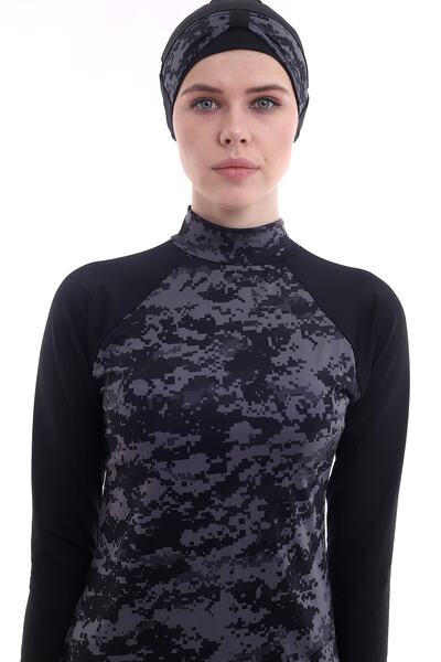 Aykum Mayo Vollständiger Hijab-Badeanzug mit Strumpfhose