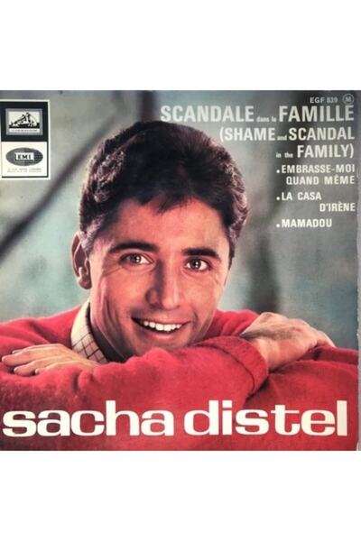 Sacha Distel - Scandale Dans La Famille (erkut Taçkın- Beyaz Ev) - Yabancı 45'lik Plaklar