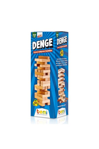 BEMİ Eko Denge Lüks Sağlıklı Ahşap Beceri Eğitici Zeka Strateji Çocuk ve Aile Oyunu