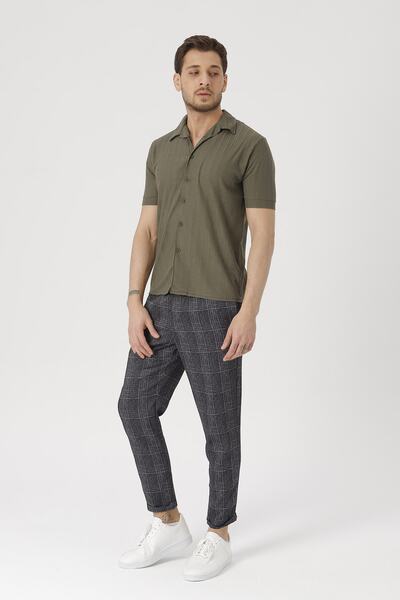 Gambocci Чоловіча сорочка з коротким рукавом і візерунком