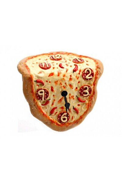Genel Markalar Eriyen Pizza Şeklinde Şık Tasarım Duvar Saati