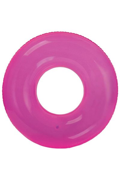 Intex Transparent Jumbo Inflatable Bagel 76 Cm Pink