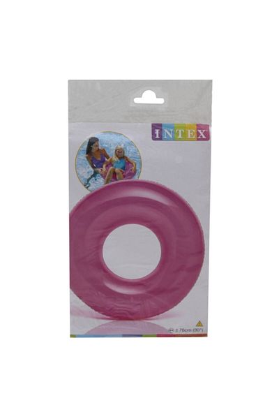 Intex Transparent Jumbo Inflatable Bagel 76 Cm Pink