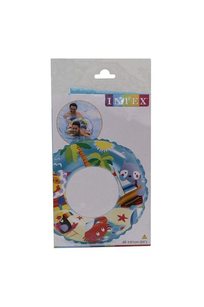 Intex Transparent Printed Inflatable Bagel 61 Cm Blue