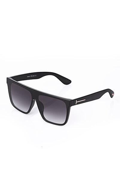 Angel Eyes Black Glass Black Bone Geometric Frame Sunglasses