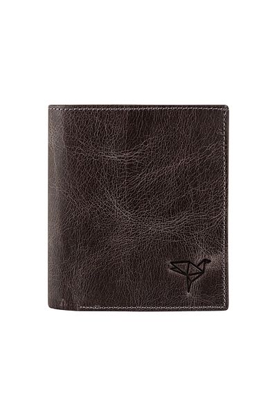 Garbalia Πορτοφόλι Unisex Grey Marshall από γνήσιο δέρμα Crazy Wallet