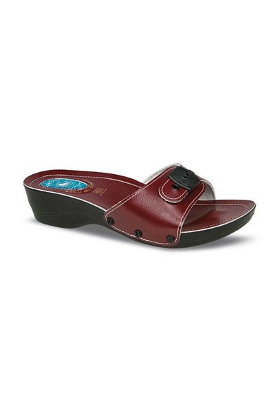 Ceyo Women's Red Minelli Heeled Slippers