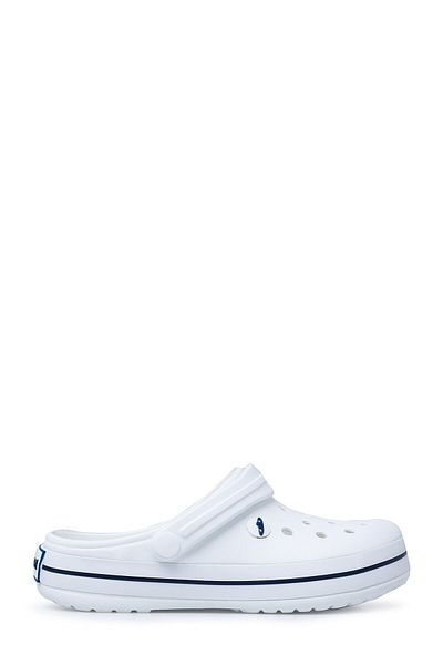 Akınal Bella White Navy Blue Women's Slippers - E195Z000