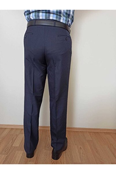 KARAOĞLU TEKSTİL Klasik Kesim Lacivert Kumaş Pantolon