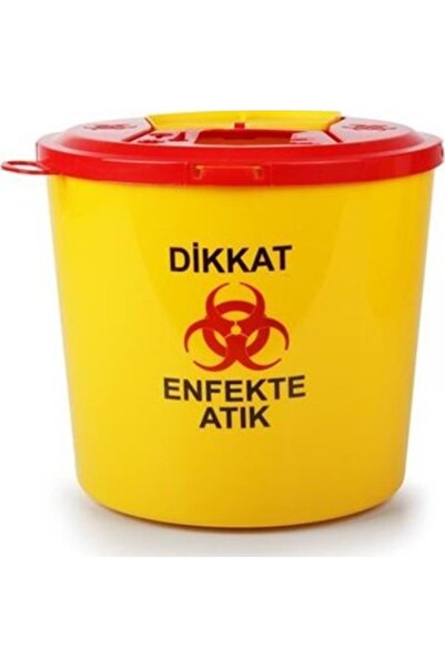 Genel Markalar Sarı Tıbbi Atık Çöp Kovası 1,3 Lt, hijyenik ve kullanışlı sağlık malzemesi