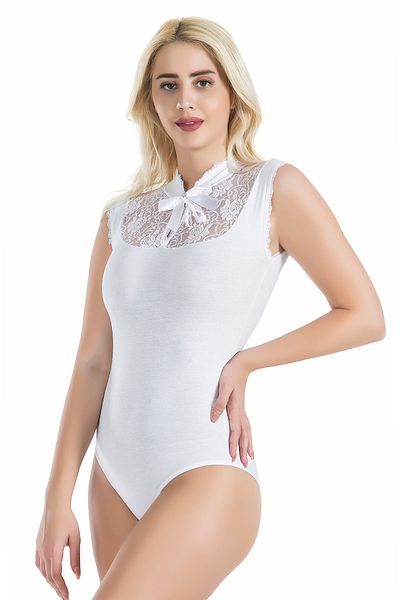 Derya Kurşun Null Sleeve Lace Women's Bodysuit 336