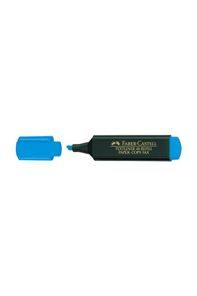 Faber Castell قلم هايلايتر من فابر كاستل، أزرق 1548 51 (علبة 10 لو)