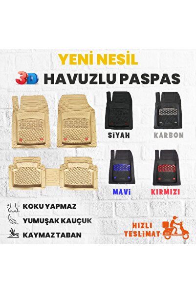 SAFİR Volvo S60 2015 Model 3d Havuzlu Paspas Bej