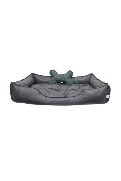 Patili Evler Büyük Irk Köpek Yatağı 80x130 Cm Kemik Yastıklı