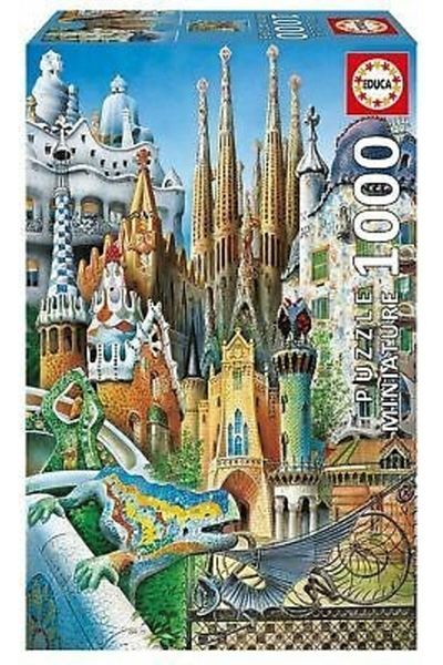 EDUCA Gaudi Collage - 1000 Piece Miniature Puzzle