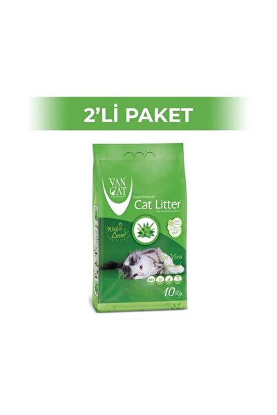 Vancat Aloevera Kokulu Ince Kedi Kumu 10 Kg 2 Adet