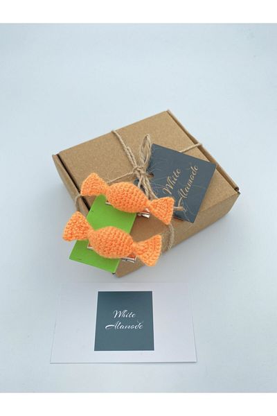 White Alamode Orange Candy Buckle