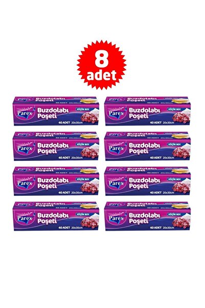 Parex Buzdolabı Poşeti Küçük Boy (40 Adet X 8) (20x30cm)