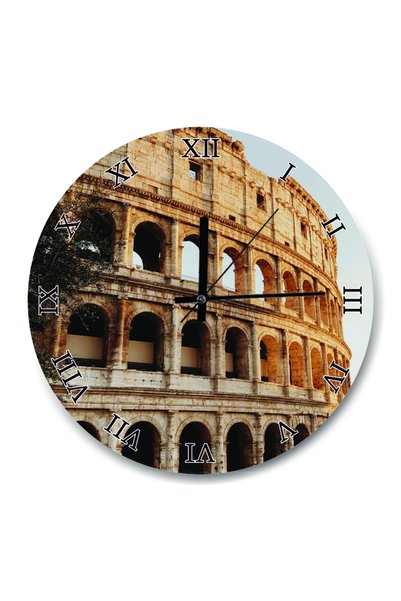 Cakatablo Colosseum Roman Artwork Wall Clock 50 X 50