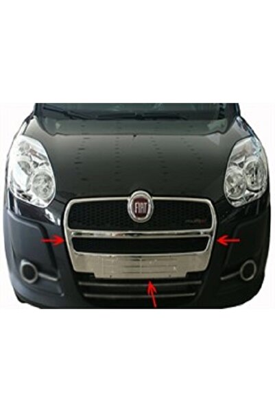 Genel Markalar Fiat Doblo Krom Ön Panjur Komple Tek Parça 2010-2015 Pasl. Çelik