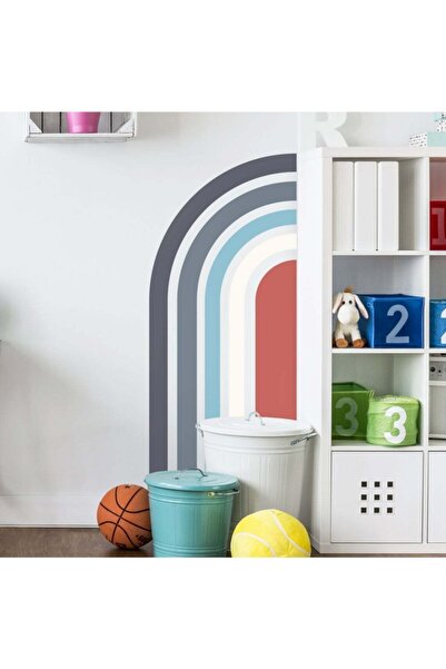 Sticker Sepetim Дитяча кімната Настінні наклейки Кольорові Півколове веселка