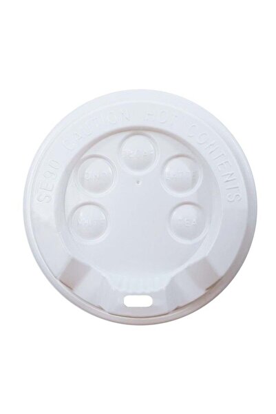 Kapak Karton Bardak 12 Oz -14 Oz -16 Oz Emzikli Beyaz - 100 Adet