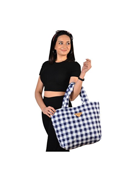 Sisa Pötikare Pamuklu Kumaş Renkli Tote Bag Yumuşak Hafif Günlük Ve Plajlık Yıkanabilir Kumaş Çanta