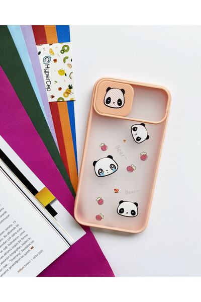 WANNA PROTECT Iphone Xs Max Kamera Korumalı Sürgülü Baskılı Silikon Kılıf