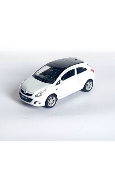WELLY Opel Corsa D - 1:36 Ölçek - - Çek Bırak Oyuncak Araba - Beyaz