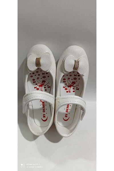Ayakkabı Ülkesi Rochie De Seara Fata Culoare Alba Velcro Model Nou Balerina De Ziua